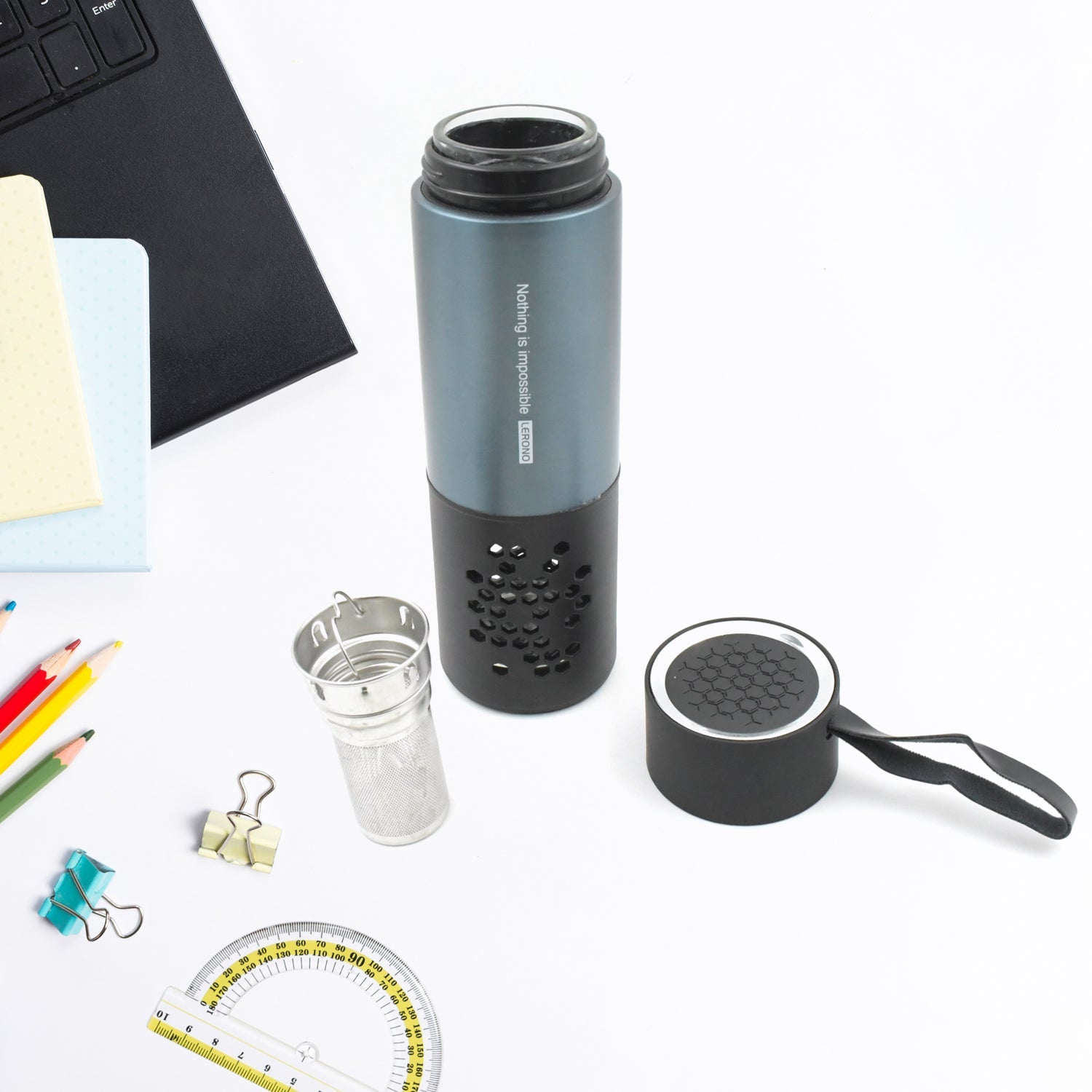 8354 Stainless Steel Fruit Infuser Water Bottle, Tea Infuser, Herb / Lemon / Green Tea Bottle with Filter, Detox Bottle Infuser, Portable Friends School Use for Home Office Travel (400 ML) 8354 Stainless Steel Fruit Infuser Water Bottle, Tea Infuser, Herb / Lemon / Green Tea Bottle with Filter, Detox Bottle Infuser, Portable Friends School Use for Home Office Travel (400 ML)